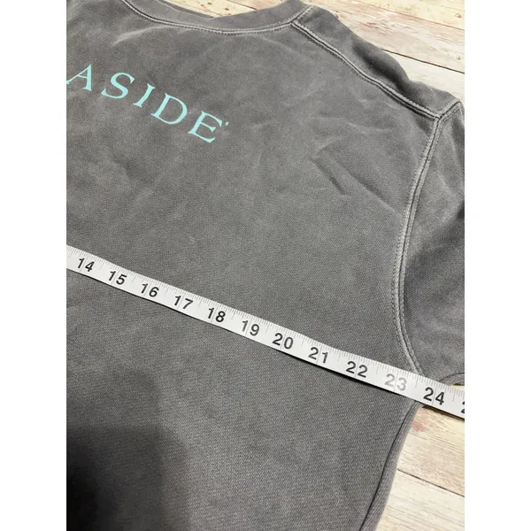 Comfort Colors Seaside Crewneck Sweatshirt Gray Size Large Pullover 30A Florida - Image 5