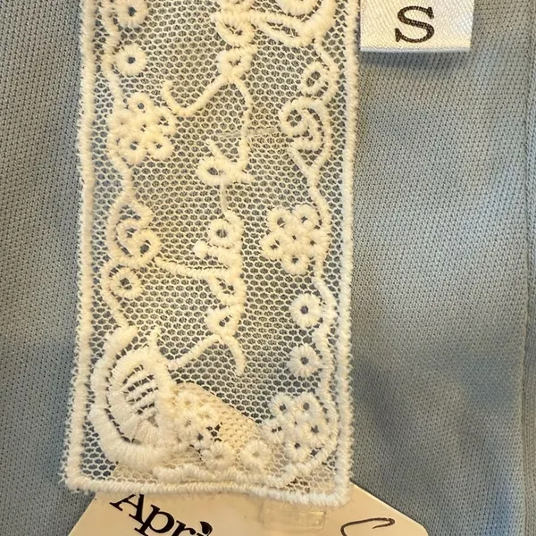 NWT Sadie & Sage Light Blue Faux Wrap Skirt - Image 7