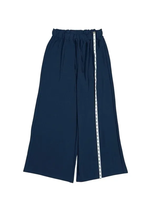 Cupshe Summer Lovin' Wide Leg High Rise Coverup Pants Blue Medium - Image 7