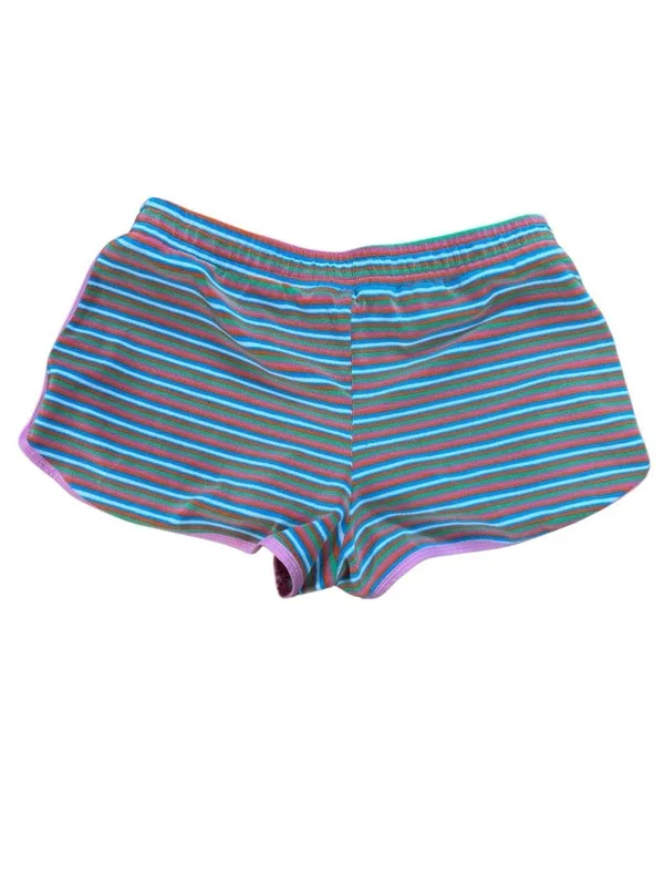 Dippin Daisy’s Girls Club Pink Multi Striped Terry Knit Drawstring Swim Shorts S - Image 4