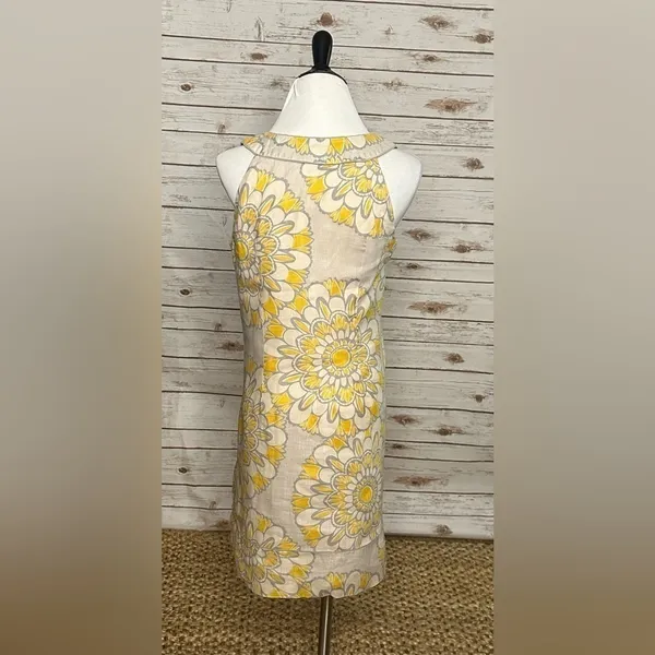 LOFT linen sleeveless sunflower sundress - Image 6