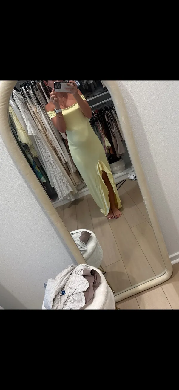 Maternity dress yellow Size XS - Image 3