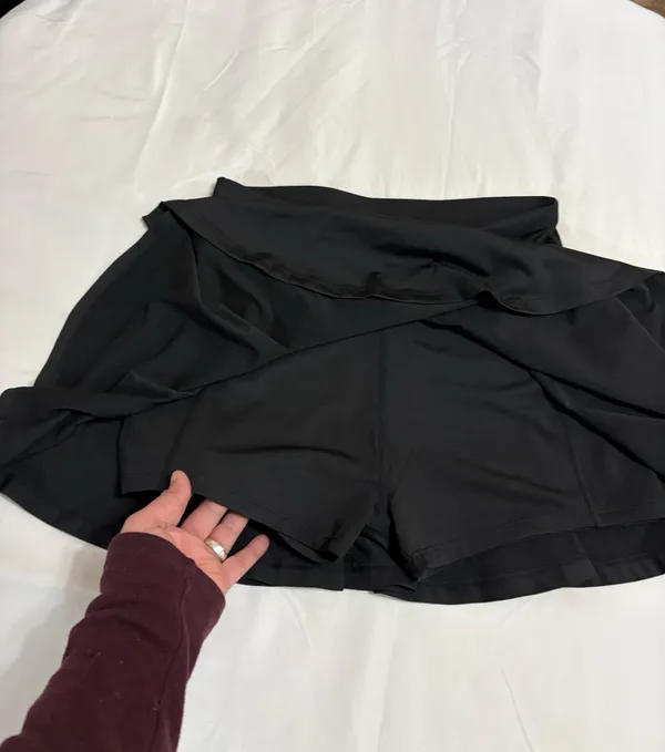 Black High Waist Tennis/Sporty Skort" - Image 2
