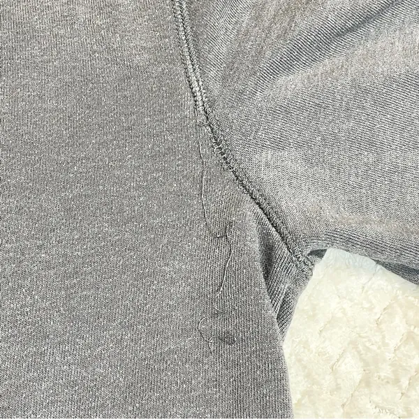 Gap Logo Gray Y2K Zip Up Hoodie‎ Unisex Size Medium - Image 5