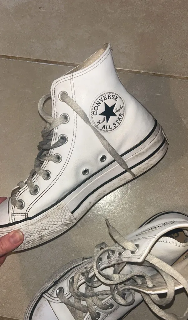 White Converse High-Top - Image 2