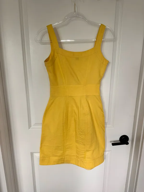 Banana Republic Dress Yellow - Image 6