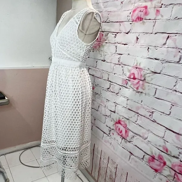 🔥🔥 5/$25 sale 🔥🔥 Abercrombie & Fitch for asos Lace Zip-Back Midi Dress size xs - Image 7
