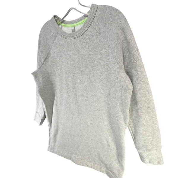 Athleta Round Trip Sweatshirt Dress Womens M Gray French Terry Sporty Athleisure - Image 4