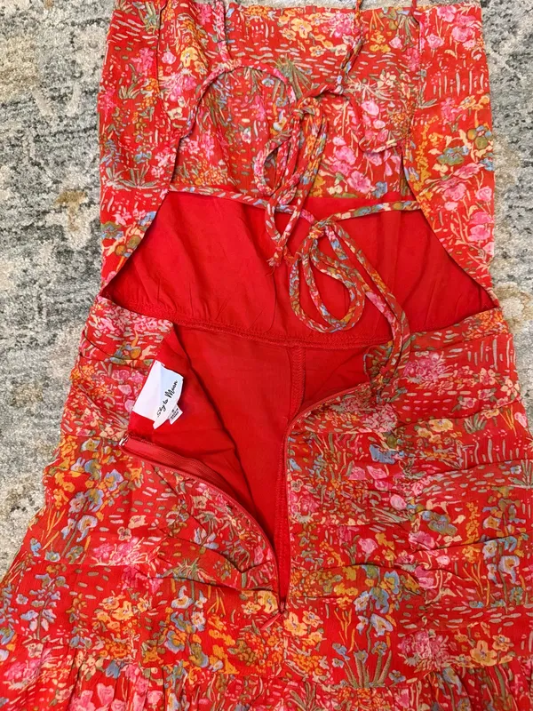 Sky to Moon Mini Red Boutique Dress - Image 8