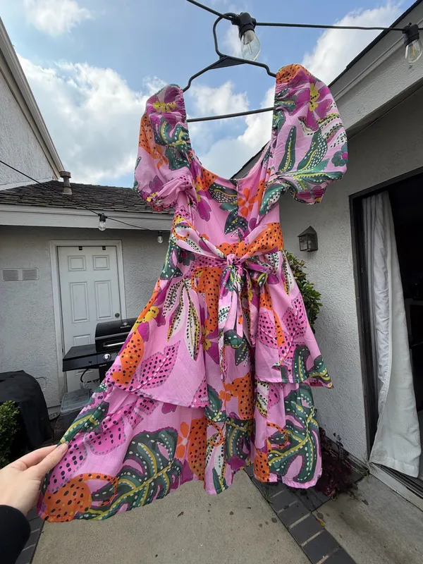Crystal Sky Floral Mini Dress - Image 4