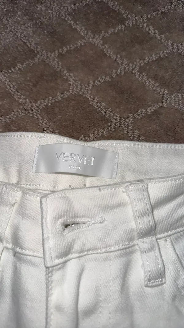 Vervet Jeans Crop cream denim size 25 - Image 2