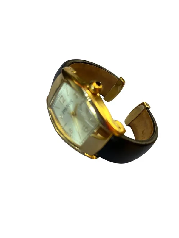 Joan Rivers V377 wms Japan movement black gold steel watch untested SKU 10-789 - Image 8