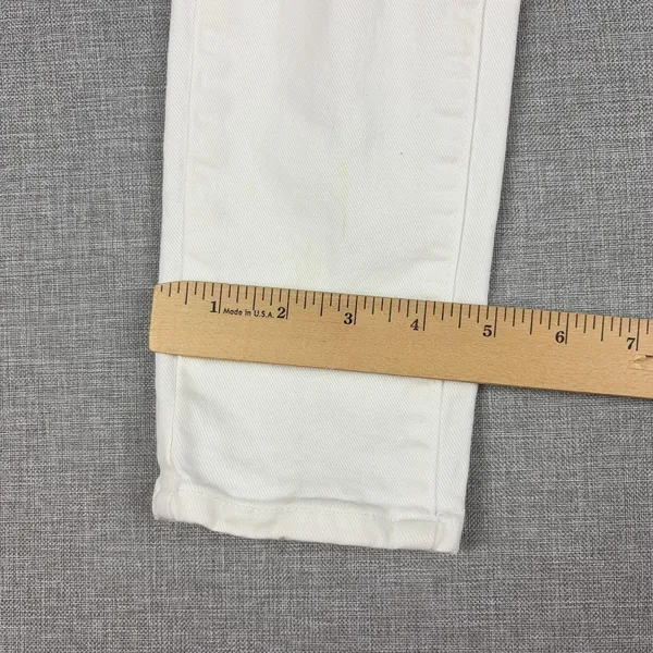 Paige Verdugo Ultra Skinny Jeans Womens 25 White Distressed Stretch Denim - Image 3