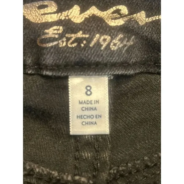 Seven7 Jeans Womens 8 Black Distressed Tummyless High Rise Skinny Stretch (5849) - Image 7