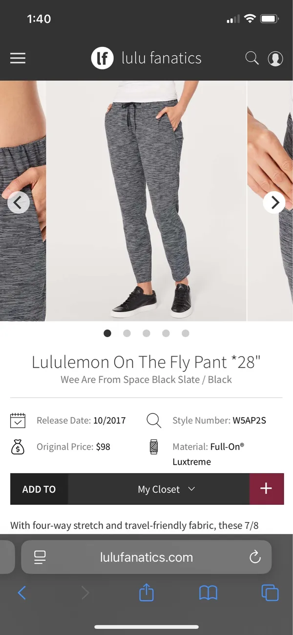 Lululemon On The Fly Pants 28" - Image 6