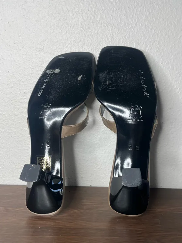 Y2K Vintage Flower Strap Slip On Kitten Heel Sandal Summer Wedding Fairycore - Image 7
