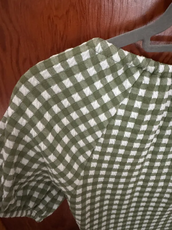 Madewell Jacquard Puff Sleeve Mini Dress in Gingham - Image 8