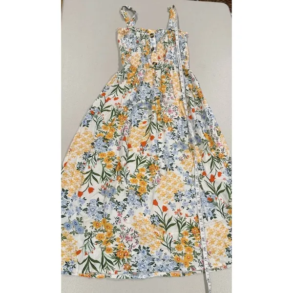 Liberty Love Midi Dress XS Coastal Floral Cottage Preppy Travel Euro Summer - Image 5