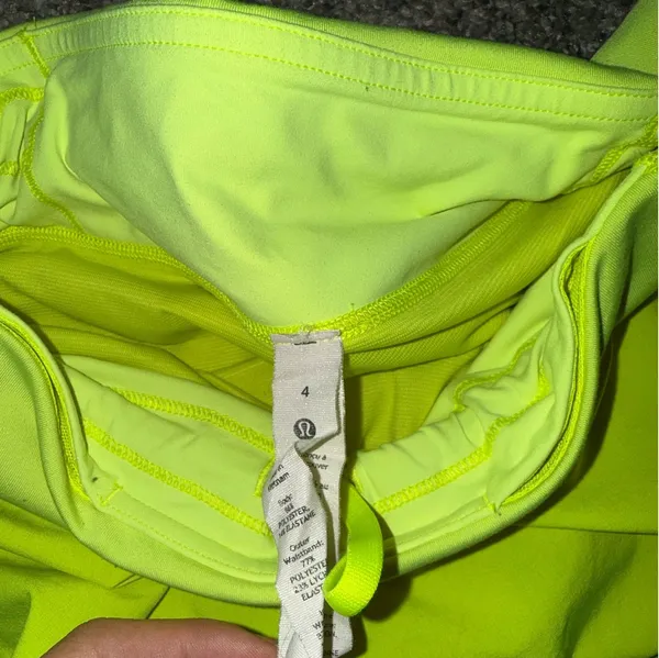 Lululemon Neon Yellow Speed Up Shorts - Image 4