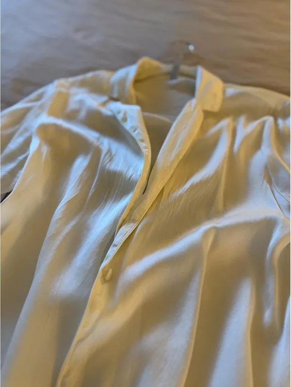 White silk pajama blouse from Inimissimi - Image 2