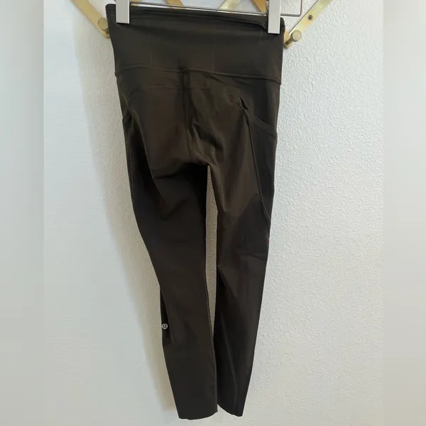 Lululemon Fast and Free Tight II 25" *Non-Reflective Nulux Dark Olive 4 - Image 5