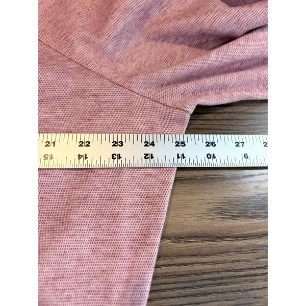 Evereve Rose Pink Chevron‎ Puff Sleeve Sweatshirt Knit Pullover Top L - Image 6