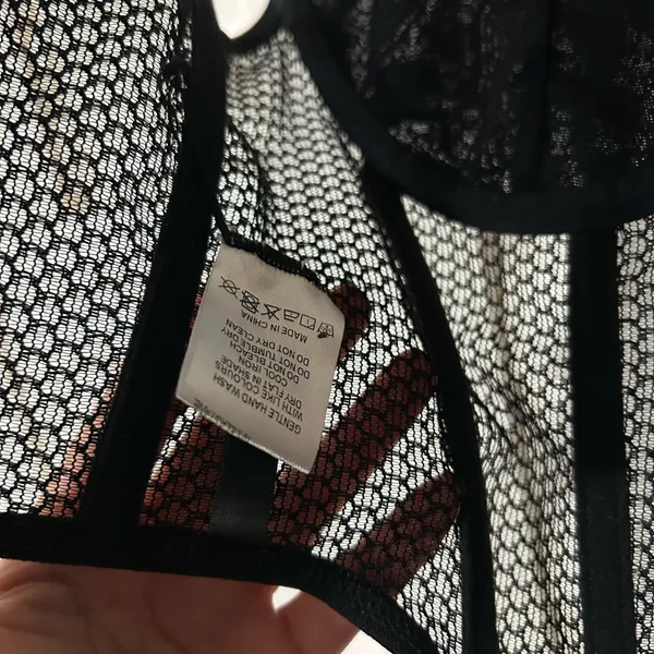NWOT White Fox Boutique Black Mesh Corset Top - Image 4