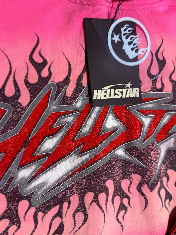Pink Hellstar Brainwashed without brain hoodie Size M - Image 7