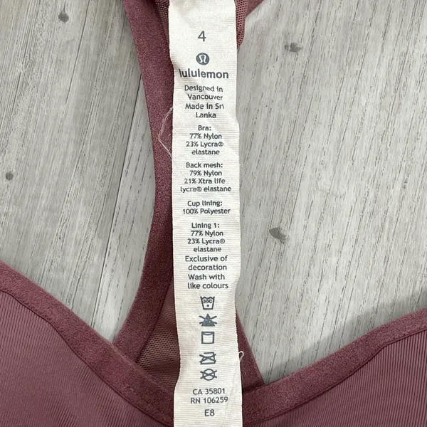 Lululemon Figue Purple Speed Up High Support Racerback Sports Bra 4 - Image 3