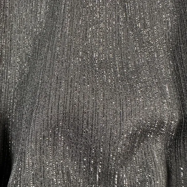 Madewell Lyric Wrap Longsleeve Top Shirt Women X-Small Black Shimmer AF678 - Image 10