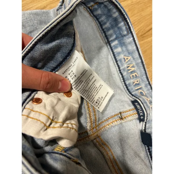 American Eagle Airflex+ Light Wash Slim Straight Leg Jeans 30x30 5683068947 - Image 3