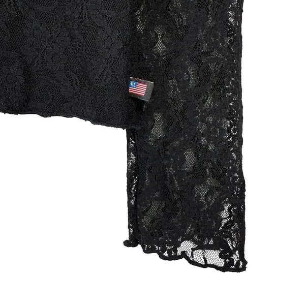 90s Polo Jeans Co.‎ Ralph Lauren L Lace Sheer Top Whimsigoth Fairy Grunge Y2K - Image 5