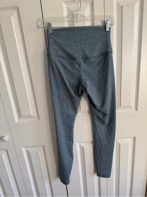 Quince Heathered Leggings Blue Size Small - Image 3