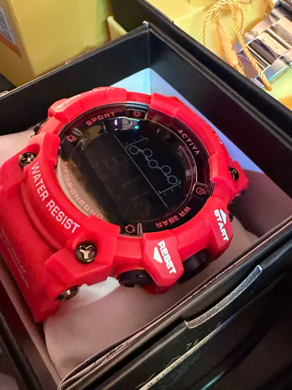 Invicta Activa Digital Essentials 56MM Mens Oversized LUXE COLLECTION Red / Black Watch! - Image 3