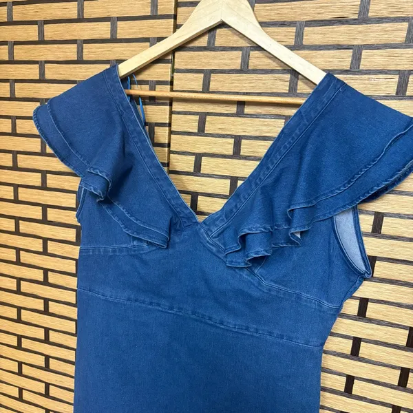 Perfectly Priscilla‎ Denim Dress Size XL - Image 3