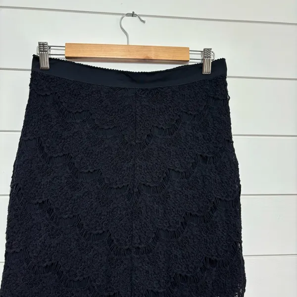 Free‎ People Intimately Sabrina Ginger Skirt Women Size M Black Lace Nylon. - Image 6