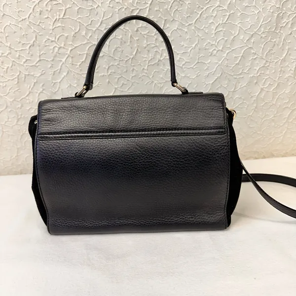 Kate Spade Crossbody Handbag Leather Tote Black Satchel Shoulder Bag - Image 6