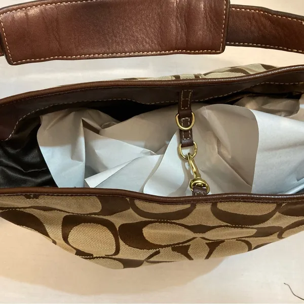 COACH SIGNATURE HOBO STYLE TOTE no 10627 shoulderbag satchel - Image 5