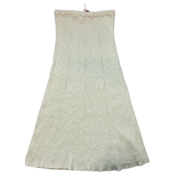 Free People FP Beach High-Waisted Shine Bright Maxi Skirt ribbed pull‎ on sz S - Image 4
