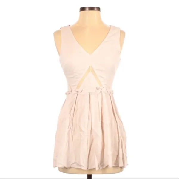 Finders Keepers Pink Sleeveless Cut Out Mini Dress Womens 4 Coquette Girly - Image 3