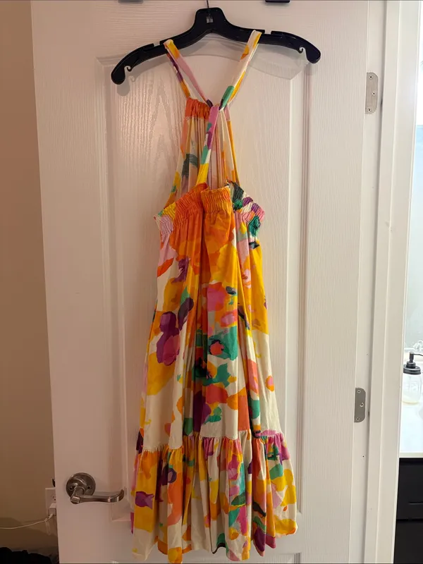Daily Practice by Anthropologie Frida Floral BOHO Dress Size Med. MSRP $118 - Image 6