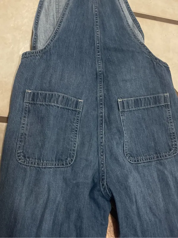 GAP Grey Denim Overalls - Image 9