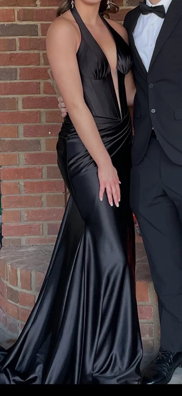 Sherri Hill Prom Dress Black 56149 - Image 3