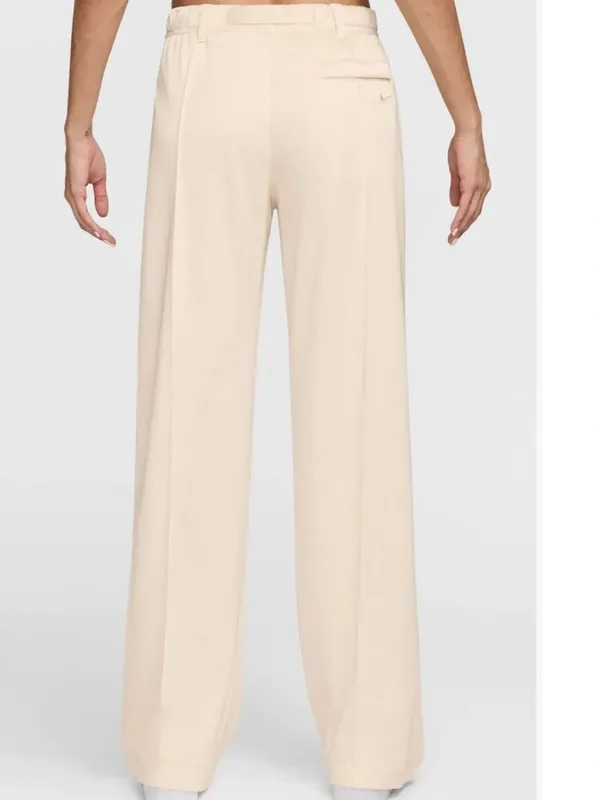 Nike Belted Pintuck Pants, Chalk, size small, NWT - Image 2