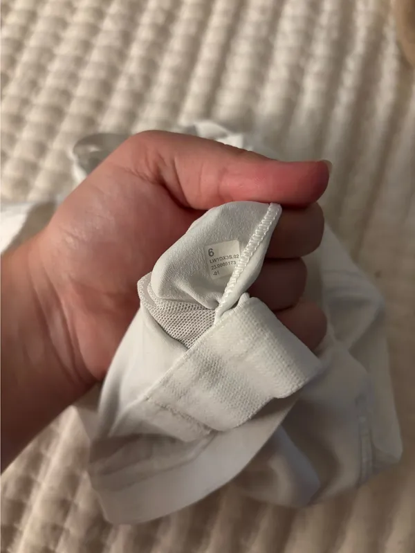 Lululemon White Sports Bra - Image 3
