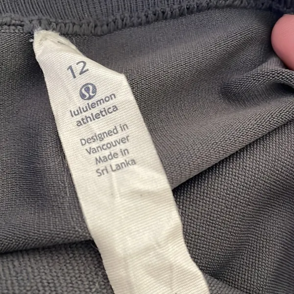 Lululemon Grey Crop Seamless Leggings 12 Activewear Workout - Image 6