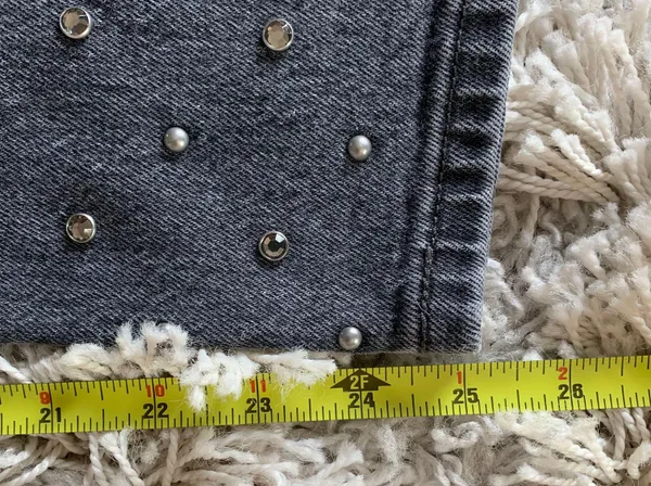 Levi's Black/Grey 501 Bejeweled Rock Stud High Waisted Jeans - Image 13