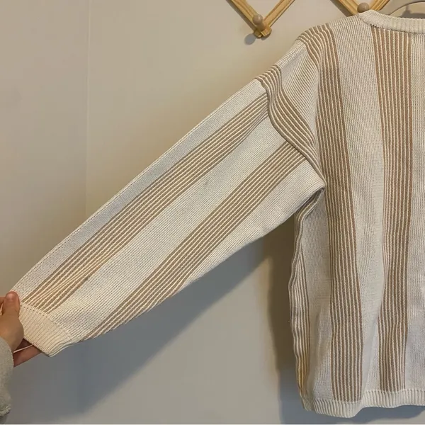 Paris Sport Club Vintage Striped Sweater size Medium - Image 6