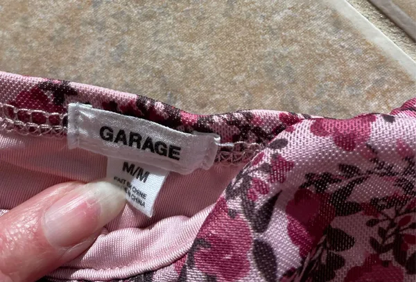 Garage Pink Floral Crop Cami - Image 3