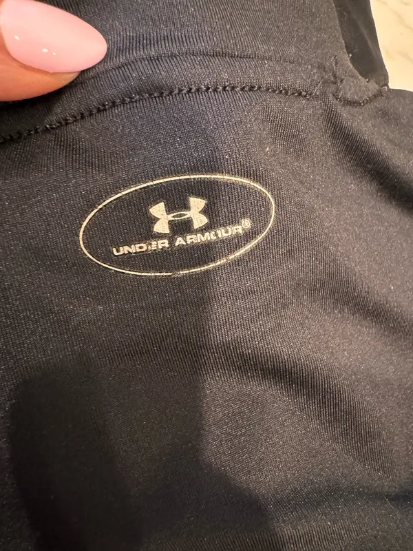 Under Armour Cold Gear Shirt Black Mock Neck Fitted S Unisex Base Layer - Image 4